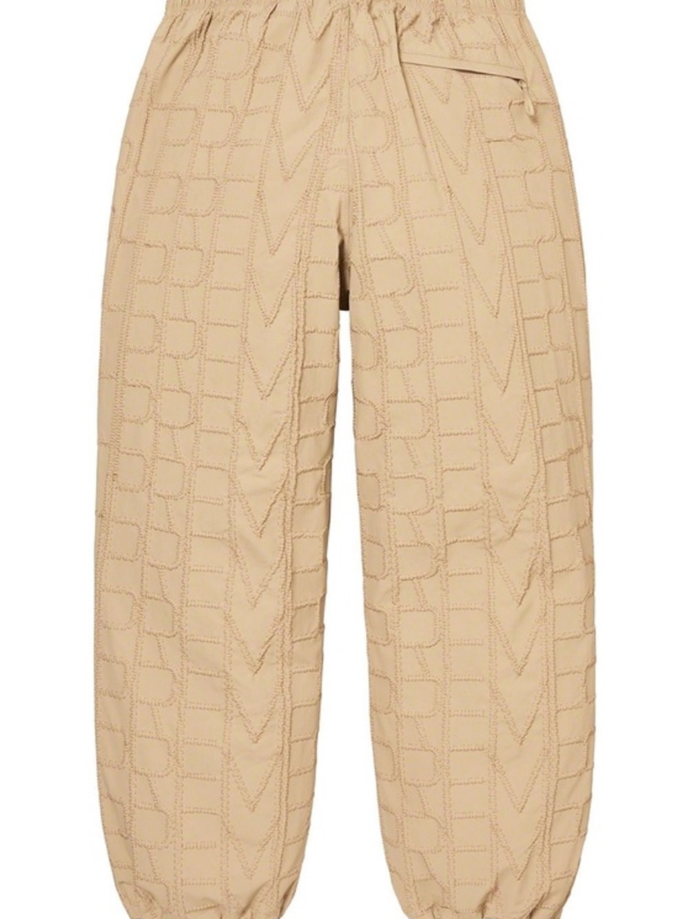 Supreme Repeat Stitch Track Pant - Beige